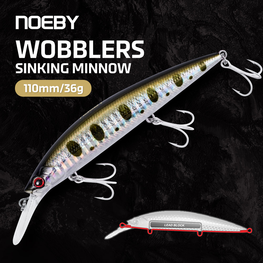 Fishing Lure Jerkbait - ノエビー NBL9448 シンキングミノー ルアー 110mm 32g