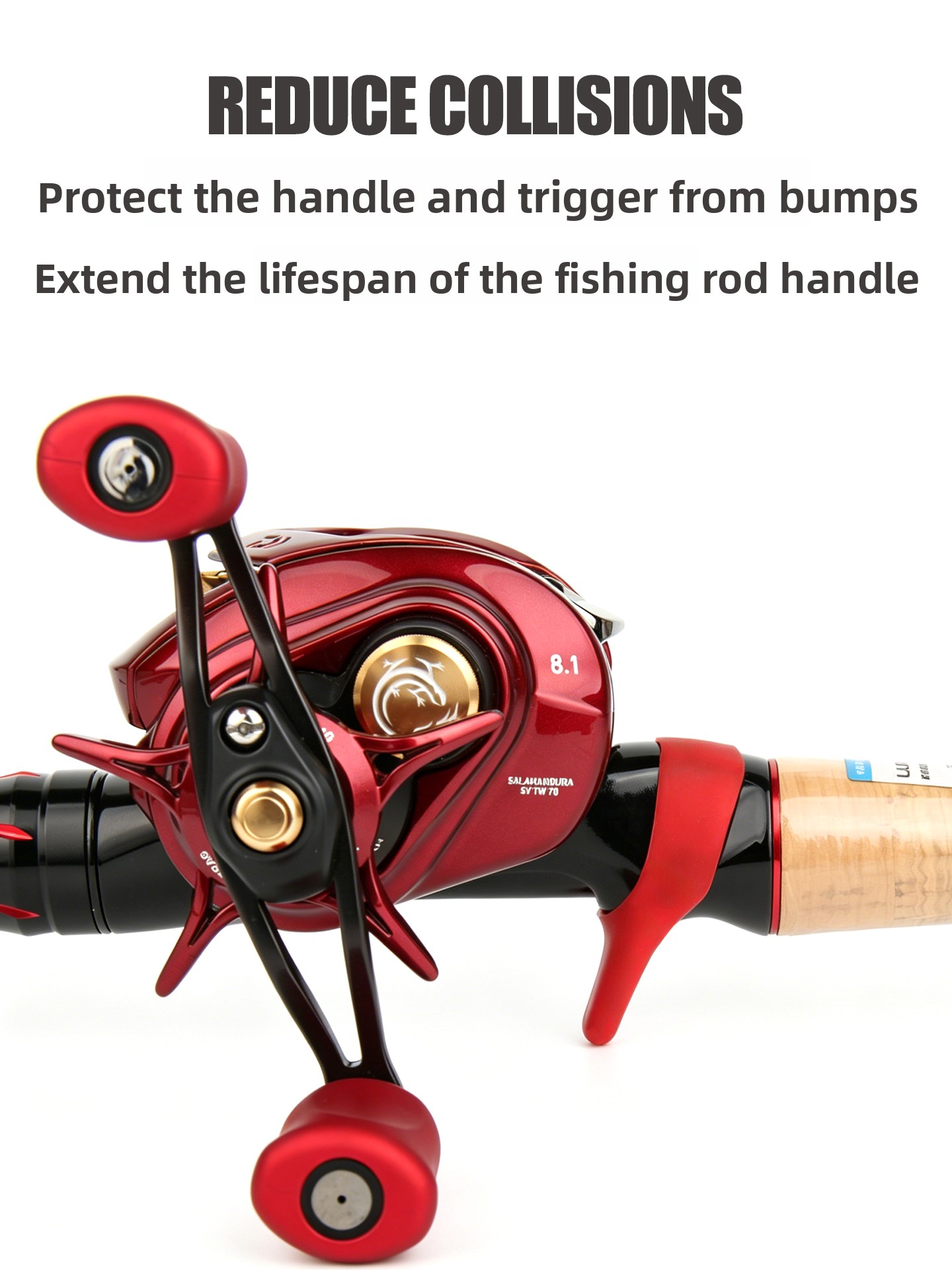 釣り具ルアーロッドトリガー保護カバー滑り止めシリコン保護耐久 - Fishing Lure Accessories のレビューと価格