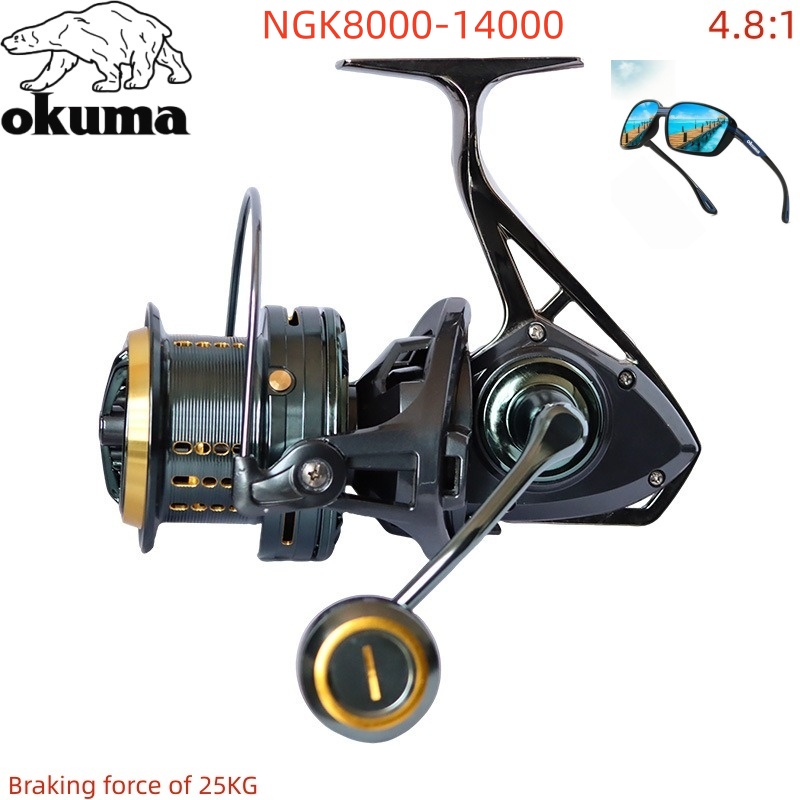 OKUMA 釣り用リール 8000-14000 メタル製 遠 - Daiwa Reel Bg のレビューと価格