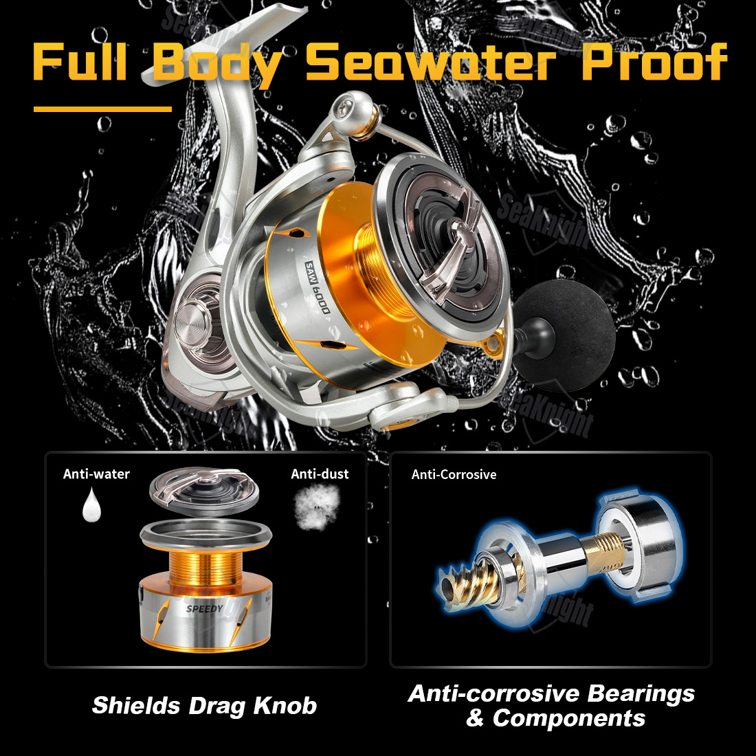 SeaKnightブランド スピーディーソー 海水釣りスピニ - Daiwa Reel Bg のレビューと価格