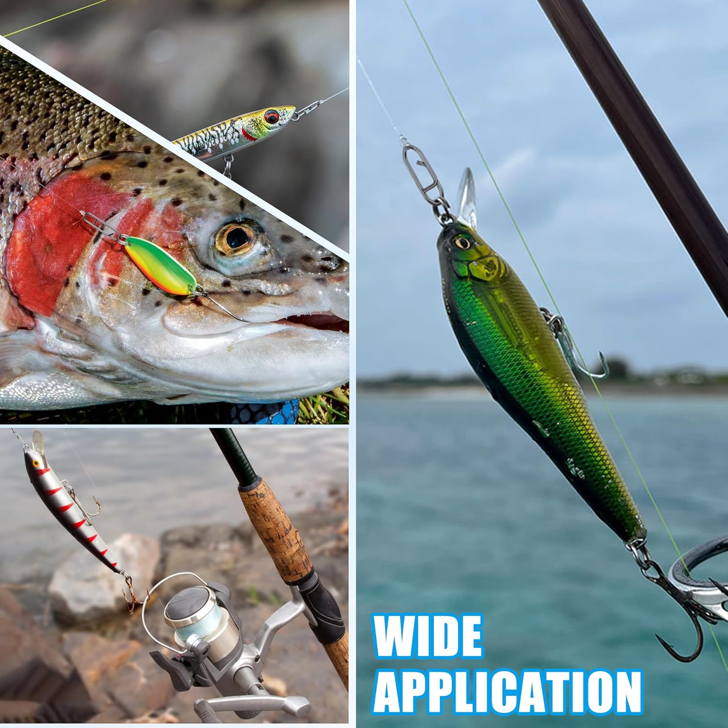 9KM フィッシングスナップキット 110個入り パワーフィ - Fishing Lure Accessories のレビューと価格