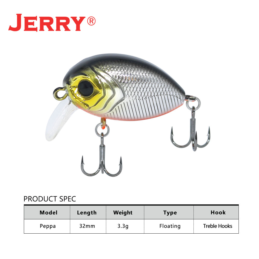 Jerry peppaワブラールアーフローティング海釣りルア - Fishing Lure Spoon のレビューと価格