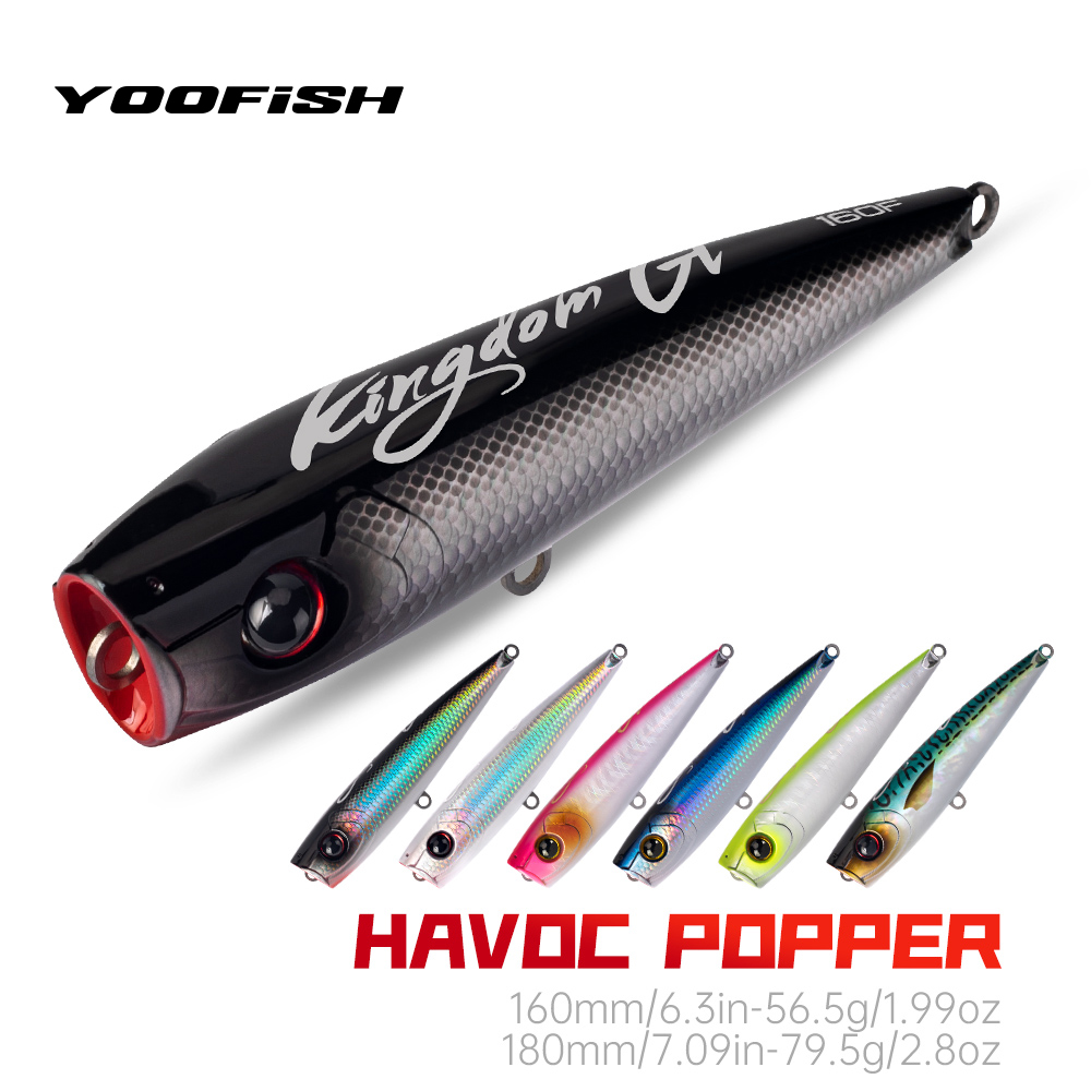 YOOFISH GT 釣りルアートップウォーターポッパー 5 - Fishing Lure Buzzbait のレビューと価格